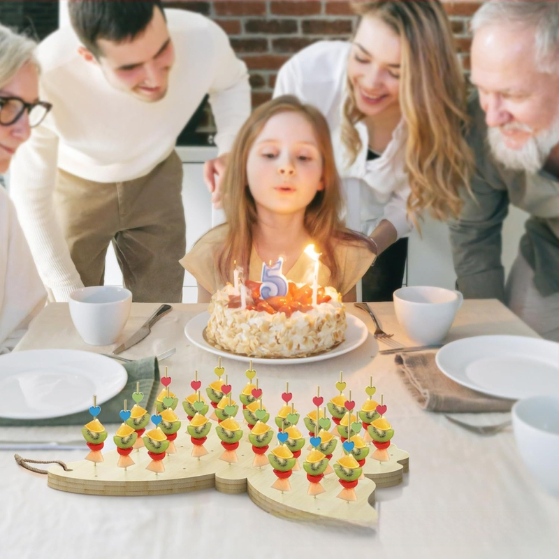 Bambusz ételnyársak, grillsütő állványok, karácsonyi parti nyalókatartó, catering party büfé vágódeszka