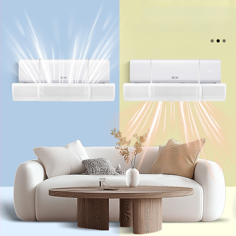 Дефлектор за вятър за климатик, предотвратяващ директно духане, щит за изхода за въздух, капак за насочване на вятъра след раждане, универсален за стенен монтаж, не е необходим монтаж