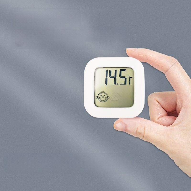 Mini elektroninis higrometras, mažas termometras, naminių gyvūnėlių dėžės higrometras, drėgnas ir sausas termometras, skaitmeninis termometras su ekranu