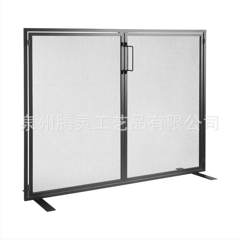 Határokon átnyúló európai stílusú kovácsoltvas otthoni kandalló körüli válaszfal Tűzálló burkolat Kerítésfal Tűz körüli tűzhely körüli