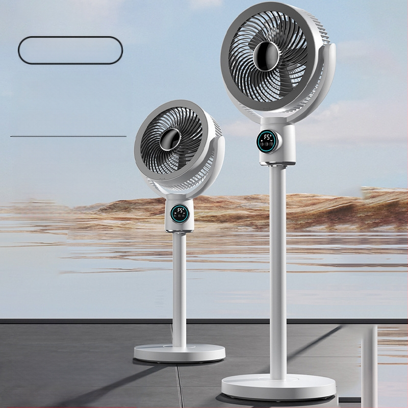 Határokon átnyúló népszerű légkeringető ventilátor, intelligens hangventilátor, háztartási asztali és állványos kettős célú teleszkópos rázófejes ventilátor, állóventilátor