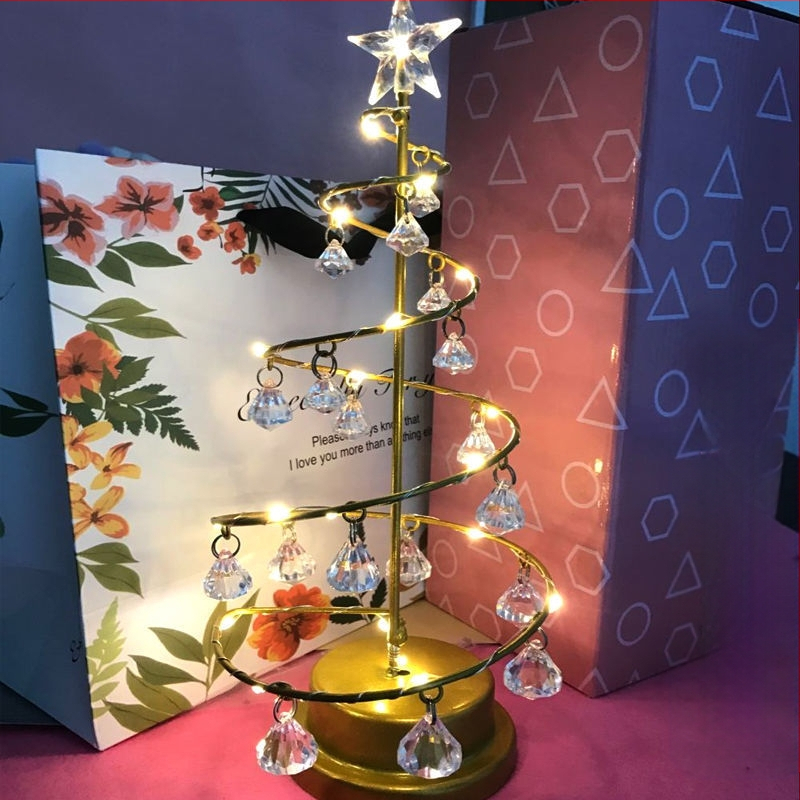 Születésnapi ajándék legjobb barátnak, dekoratív díszlet, niche luxus stílus, karácsonyi éjszakai fény, asztali lámpa lányoknak