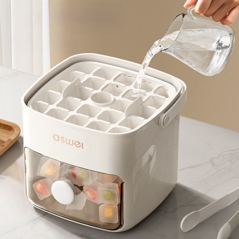 Prés jégkocka jégkészítő penész nagy kapacitású háztartási jégkocka élelmiszeripari minőségű anyagból többfunkciós fagyasztógéppel