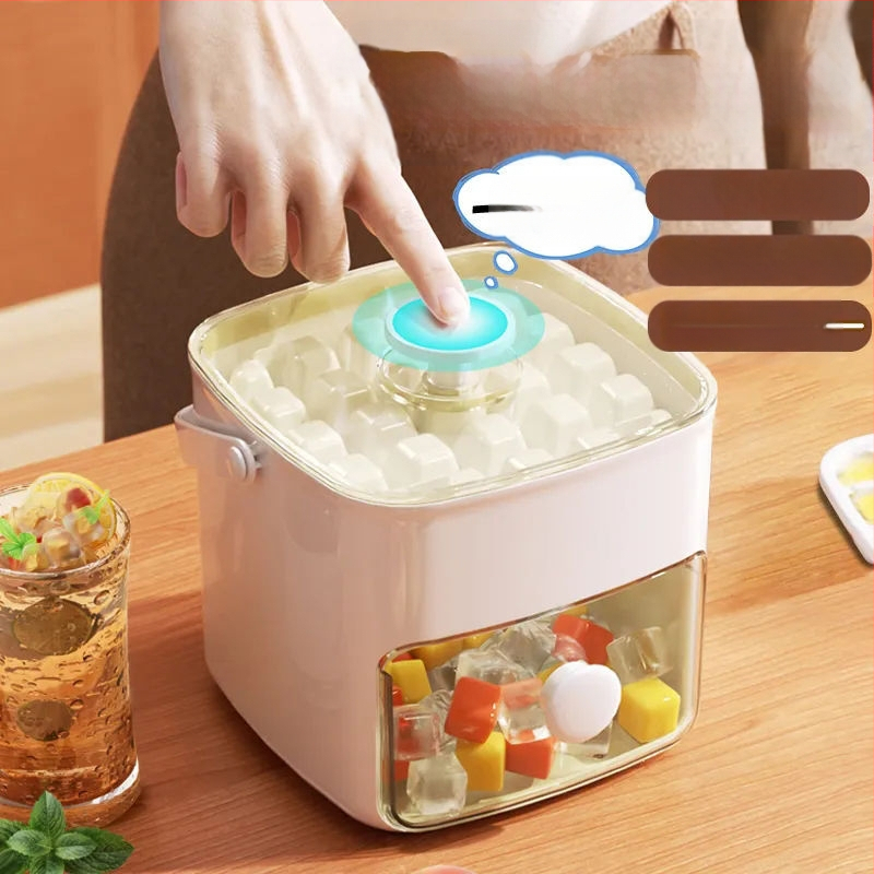 Prés jégkocka jégkészítő penész nagy kapacitású háztartási jégkocka élelmiszeripari minőségű anyagból többfunkciós fagyasztógéppel