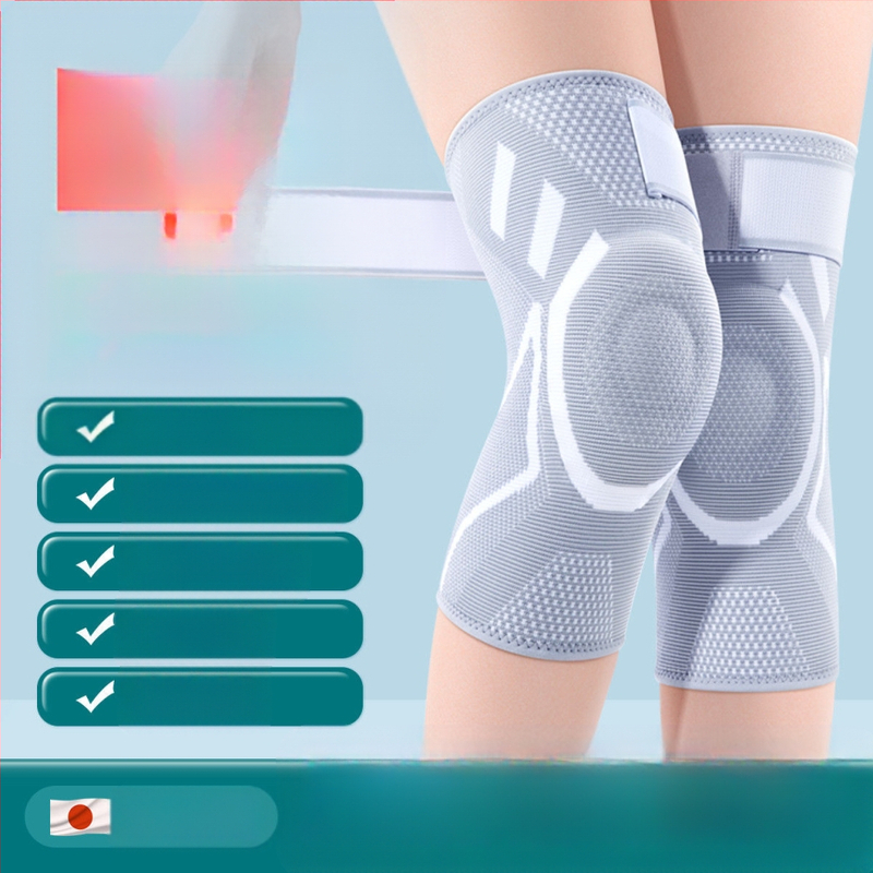 Orvosi térdvédők, Professzionális meniszkuszvédők, Kosárlabda lábvédők, Kerékpározáshoz, Vékony, Lélegző és Könnyű