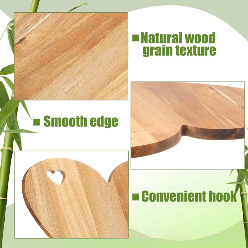 Fa szív alakú vágódeszka, háztartási szerelmi vágódeszka, sajttál, zöldséges tányér, sajttál, csemegetál