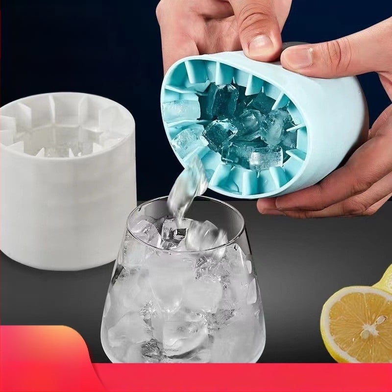 Spot nagykereskedelmi élelmiszer szilikon forma 60 rácsos jégtálca 3D jégkészítés egyszerű kiszerelésű jégtároló doboz jégkocka kerek jégtálca