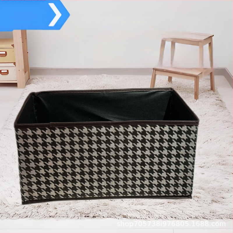 Gyorsan kézmosó ruhák háztartási összecsukható tárolódoboz szekrény tároló burkolat tárolódoboz Houndstooth ruhatároló doboz