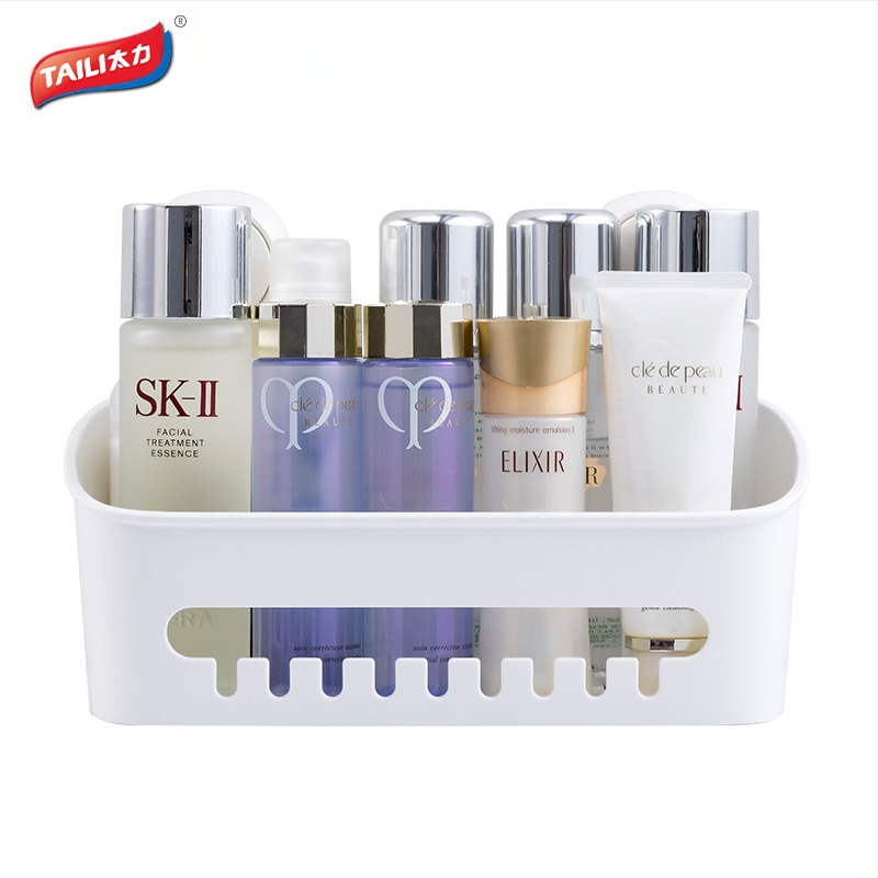 Taili fürdőszoba fürdőszobai négyzet alakú tárolóállvány tapadókorongos vákuumos ütésmentes WC-mosdóállvány fali tárolóállvány