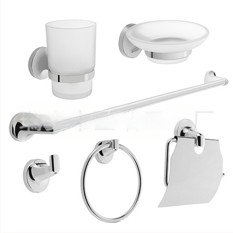 Viešbučio vonios kambario įrangos pakabinamas rankšluosčių kabykla, šešių dalių komplektas, vonios rankšluosčių žiedas, tarpvalstybinis vonios popierinių rankšluosčių laikiklis