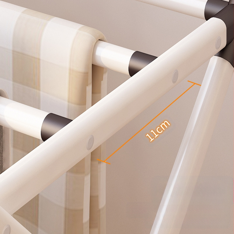 Erkélyes paplanszárító állvány Összecsukható, visszahúzható beltéri állvány Ruhaszárító állvány Padlón álló, összecsukható háztartási törölközőtartó