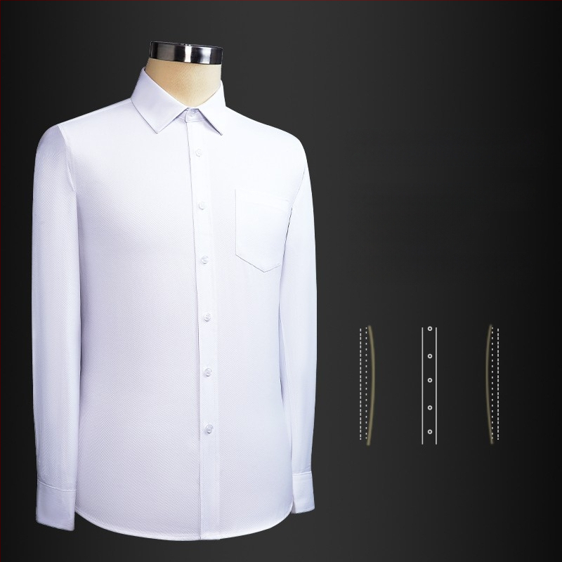 Férfi plus size hosszú ujjú ing Plus size extra large férfi fehér bő business hosszú ujjú ing