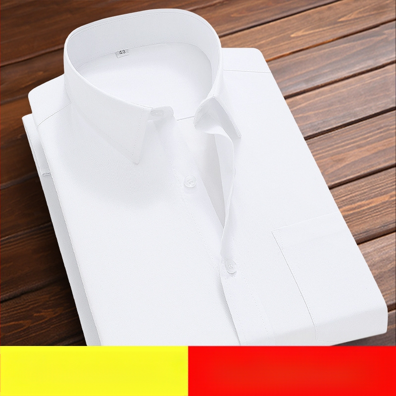 Férfi plus size hosszú ujjú ing Plus size extra large férfi fehér bő business hosszú ujjú ing