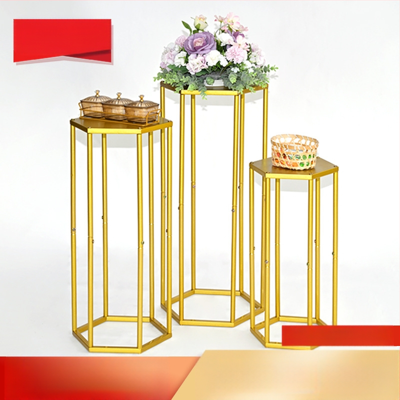 Határokon átnyúló, nagy forgalmú, új, hatszögletű desszerttorta-állvány esküvőre, ünnepi partira, születésnapi dekorációra, háromdimenziós esküvői beltéri beállításra