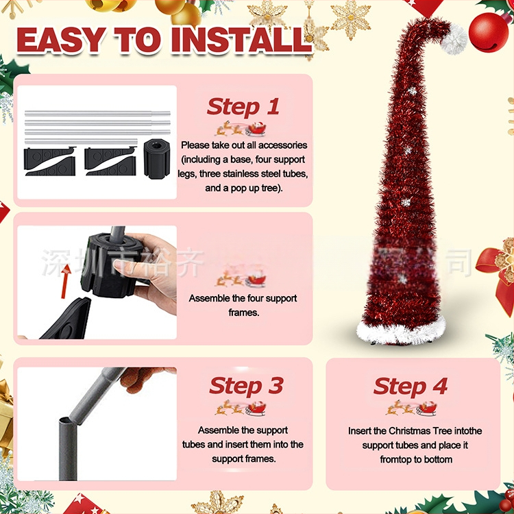 Το νέο χριστουγεννιάτικο δέντρο Crooked Tree της Amazon, 1,5 μ., επιβραδυντικό φλόγας, καφέ, με στραβό λαιμό, για διακόσμηση πάρτι αυλής