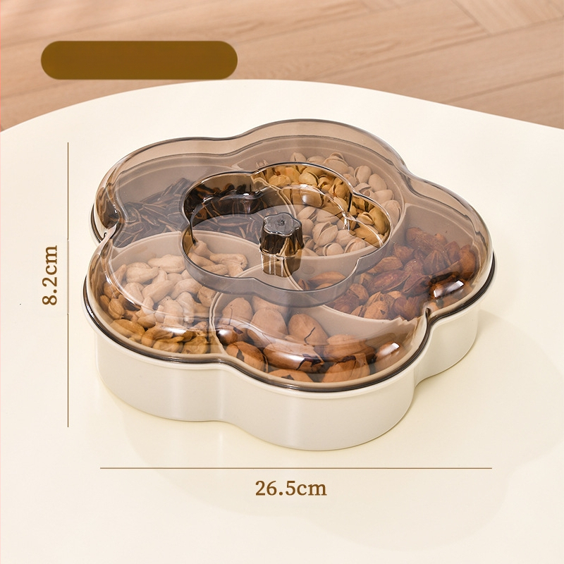 Changze szirmok öt négyzet alakú aszalt gyümölcstányér nappaliba, háztartásba, új, nedvesség- és porálló gyümölcstányér, egyszerű stílusú dohányzóasztal ételtányér