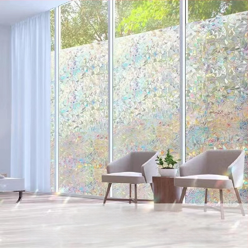 3D-laser päikesekaitseklaasist kleebis PVC-Ameerika klaasist kleebis vannitoa piilumisvastane klaaskile elektrostaatiline aknapaber