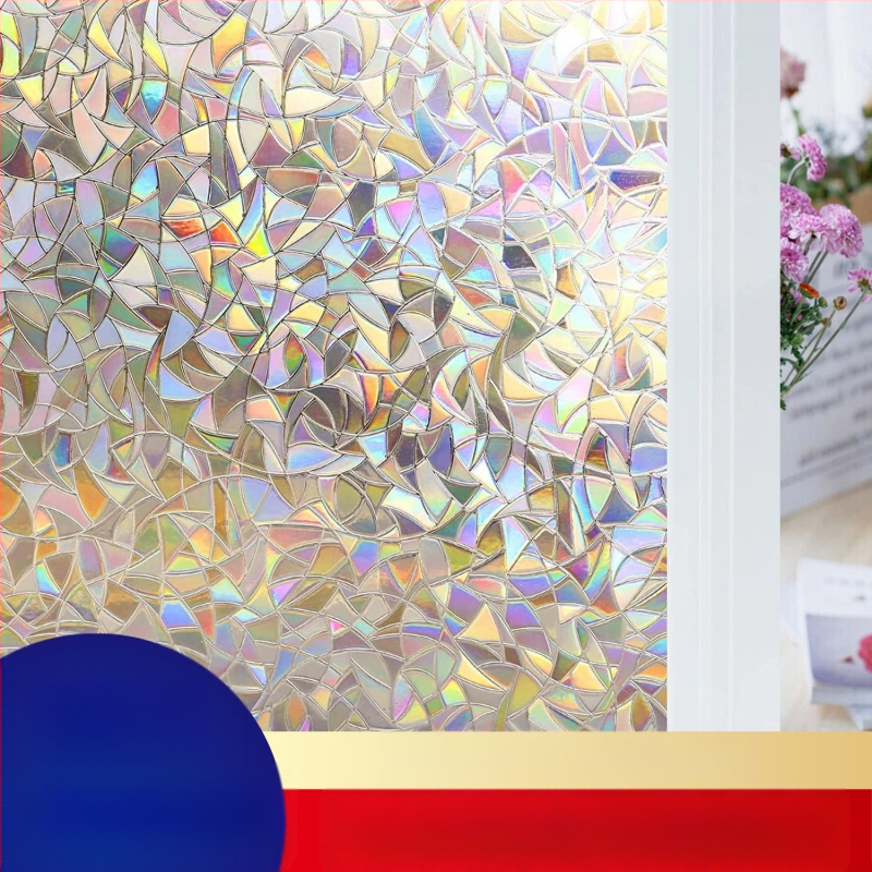 3D-laser päikesekaitseklaasist kleebis PVC-Ameerika klaasist kleebis vannitoa piilumisvastane klaaskile elektrostaatiline aknapaber