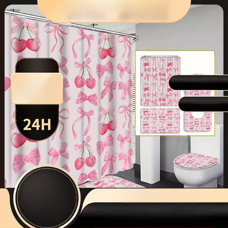 4 tükki kolmest mustast kassist kardinapuust dušikardina kaunistust, ilus sissekolimise kingitus, moodne kodukaunistus, dušikardin