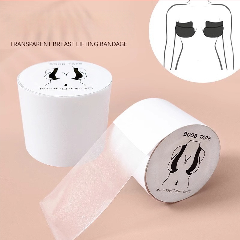Läbipaistev tõstev elastne riidest rinnaplaaster, lõigatav spordiside, hingav higistamisvastane teip, rinnaplaaster naiste pulmakleidi slingile