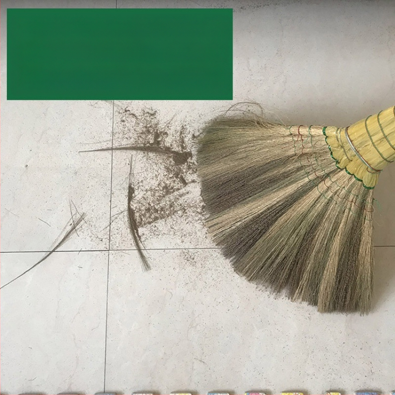 Grindų vidaus dulkių nendrinė šluota nendrinė plunksnų šluota namų apyvokos reikmenys vintažinė šluota plaukai šeima kūryba