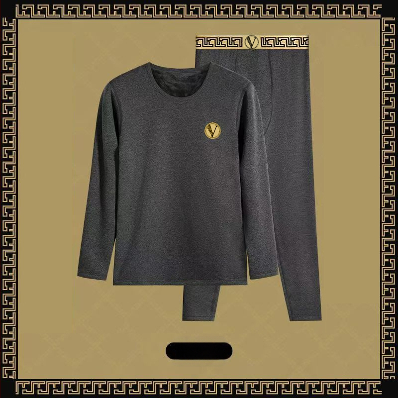 Luksuslik meeste sügis-talvine termopesukomplekt, õhuke alussärk, fliisvoodriga ja paksendatud, kitsa lõikega talveks