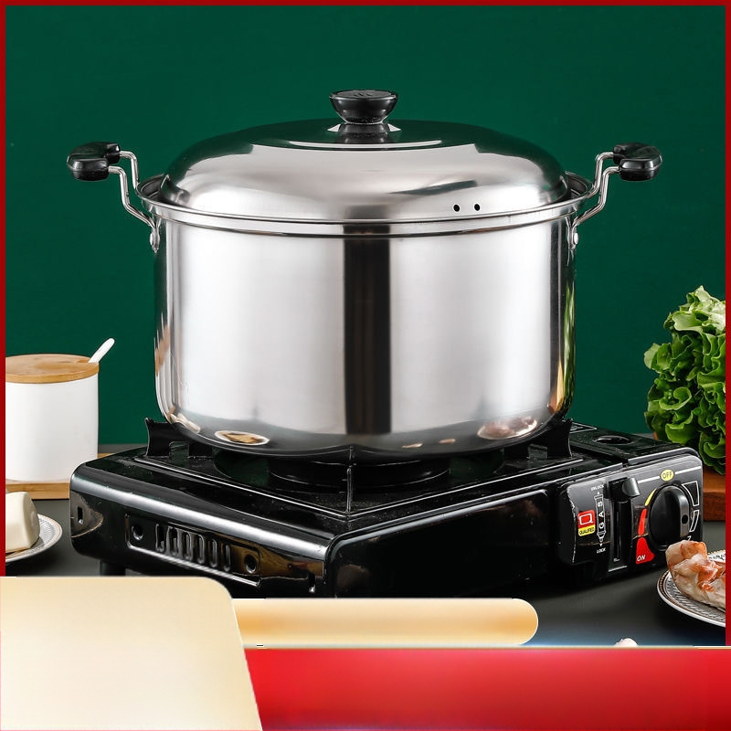 Ανοξείδωτη βαθιά κατσαρόλα σούπας, οικιακή κατσαρόλα μεγάλης χωρητικότητας, κατσαρόλα στιφάδο, επαγωγική κουζίνα, σόμπα αερίου, αφιερωμένη