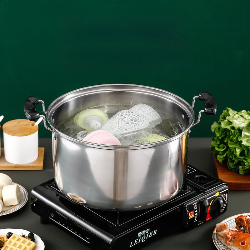 Ανοξείδωτη βαθιά κατσαρόλα σούπας, οικιακή κατσαρόλα μεγάλης χωρητικότητας, κατσαρόλα στιφάδο, επαγωγική κουζίνα, σόμπα αερίου, αφιερωμένη