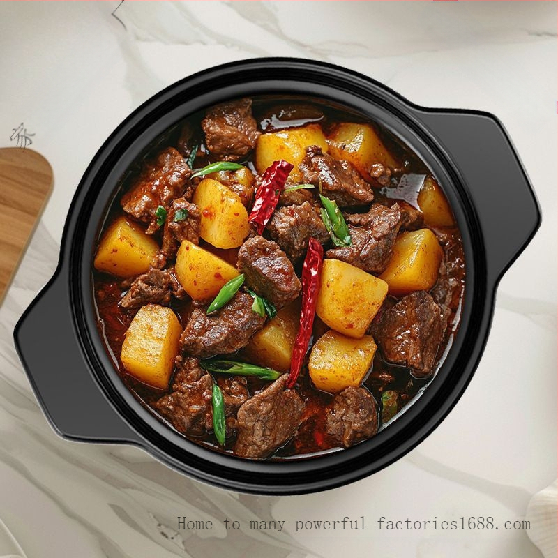 Visas geriausias keraminis troškintuvas karščiui atsparus troškinys troškinys košė sriuba troškinys didelės talpos atvira liepsna aukštas troškintuvas