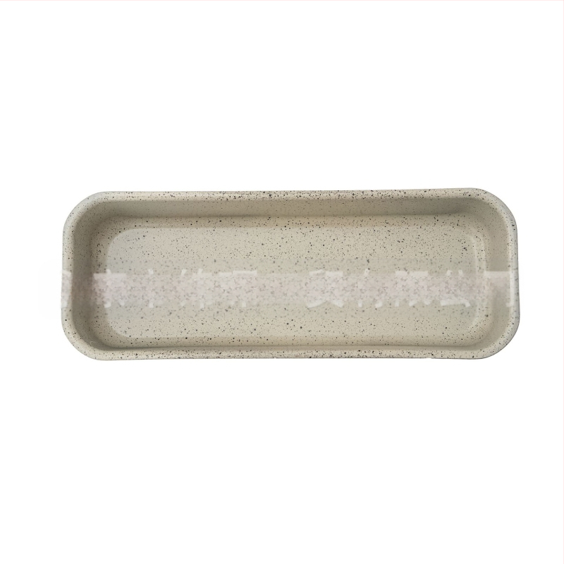 Határokon átnyúló speciális 33 cm-es dupla színű szórófejhez, nehéz acél meghosszabbított tusi doboz pirítós tapadásmentes kenyérsütéshez, szénacél sütőlap