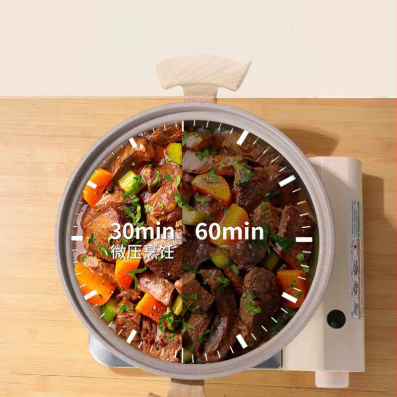 Gamyklinis naujas mikroslėginis puodas daugiafunkcis virimo puodas buitinis nelimpantis puodas sriubos troškinys indukcinė viryklė dujinė viryklė universali