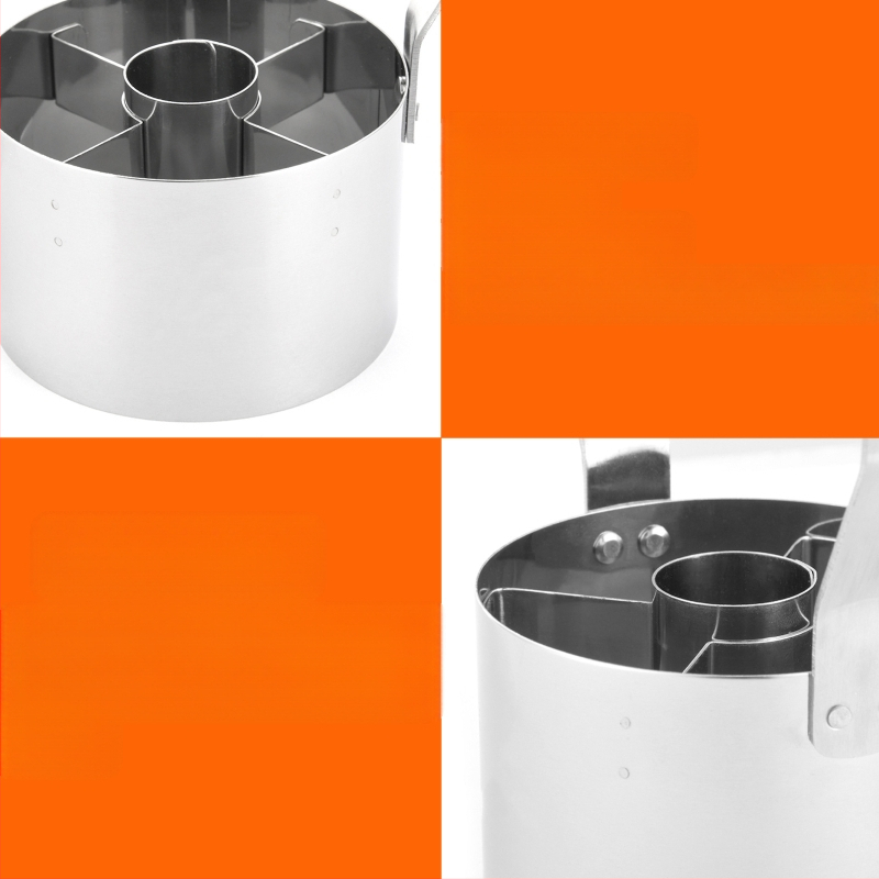 430 nerūdijančio plieno torto sausainių formos didmeninė spurgų pjaustymo forma su minkšta rankena apvali virtuvės kepimo presas