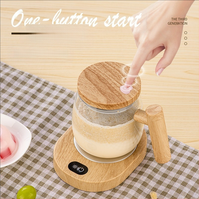 Elektrinis maišymo puodelis, stiklinis purtyklės puodelis, automatinis maišymo puodelis, kavos pieno miltelių maišymas vienu spustelėjimu, maistinė dovana