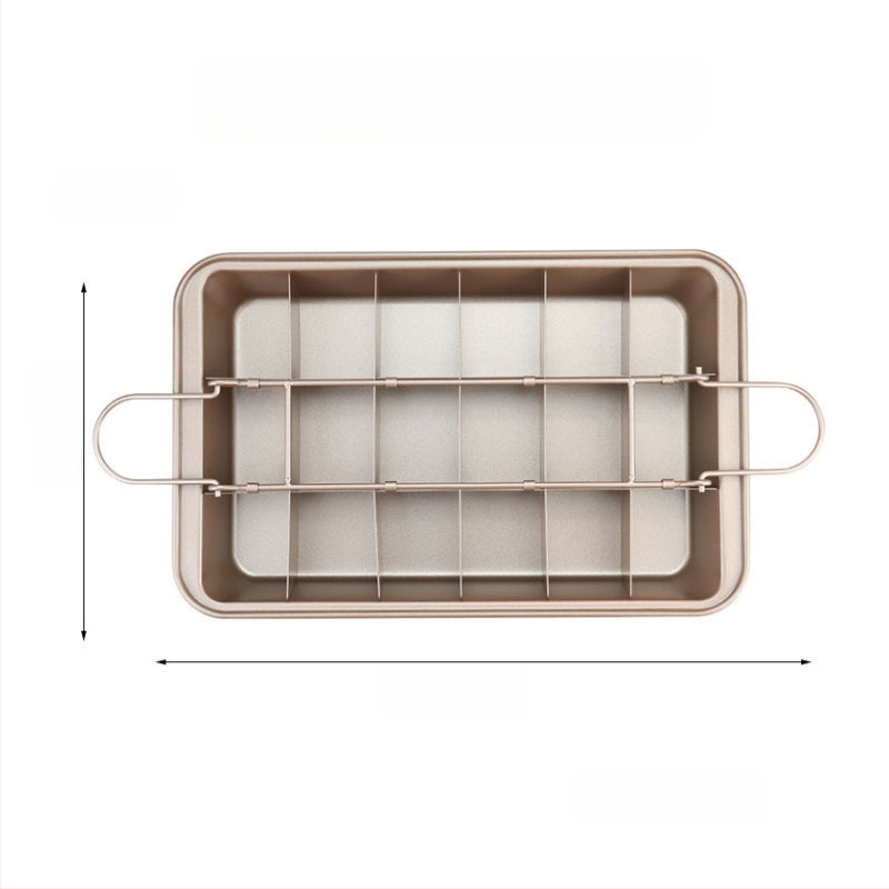 raktáron 18 db fehér, tömör aljú, négyzet alakú, tapadásmentes kenyérsütő forma, süteménysütő eszközök, brownie tepsi