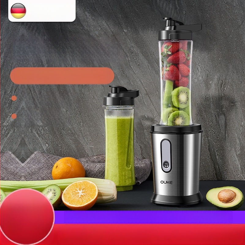 Преносима сокоизстисквачка Ouke, домакинска многофункционална машина за готвене на плодове, електрическа преносима машина за пържене на плодове, бебешка хранителна добавка, стомана