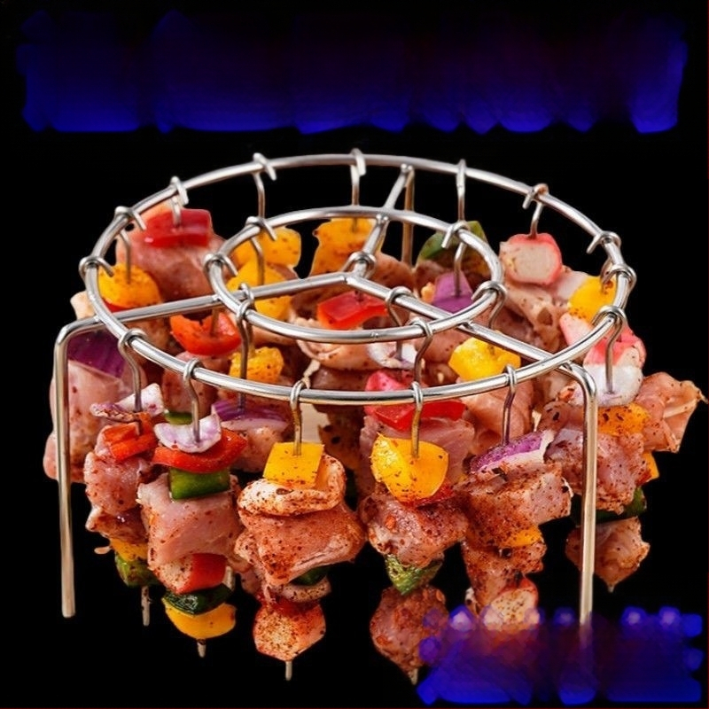 Grilli 36 varrast uue õhufritüüri, spetsiaalse grilliresti ja ümmarguse rippuva varrasterestiga koduköögiks ja õues kasutamiseks