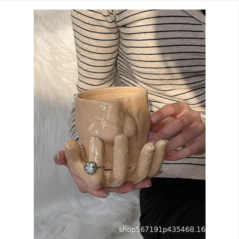 Cană ceramică creativă, personalizată și interesantă pentru scobitul nasului, cadouri de ziua de naștere pentru prietenii care păcălesc, cană de casă, ceașcă de cafea