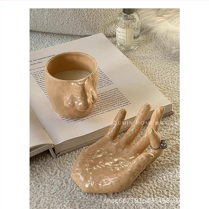 Cană ceramică creativă, personalizată și interesantă pentru scobitul nasului, cadouri de ziua de naștere pentru prietenii care păcălesc, cană de casă, ceașcă de cafea