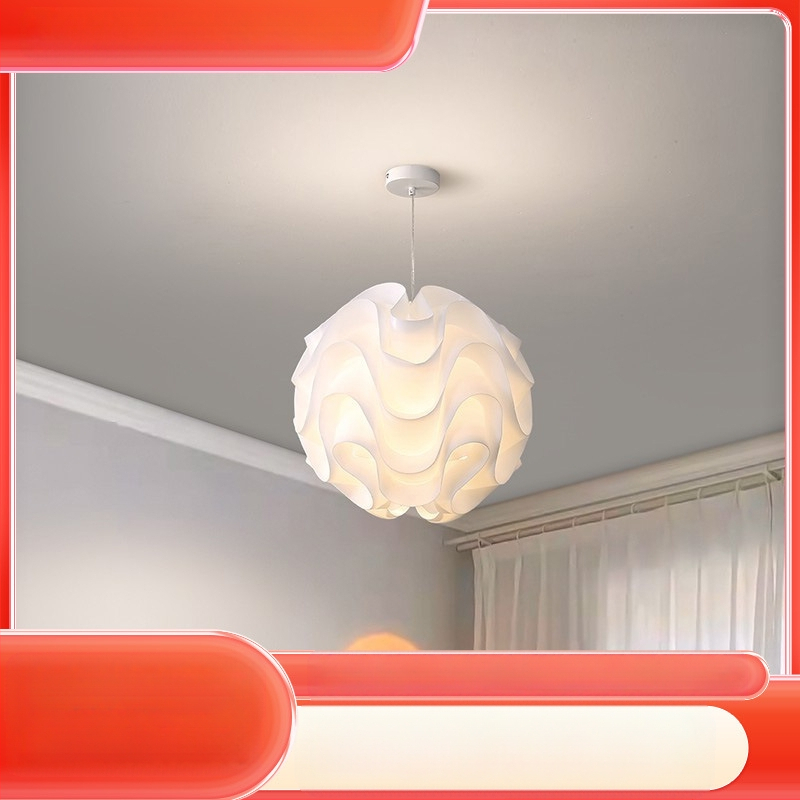 Pp Wave Ball Lampshade Cafe Restaurant Lihtne loominguline ümmargune lühter Magamistoa lambivarjuga põrandalamp hulgimüük