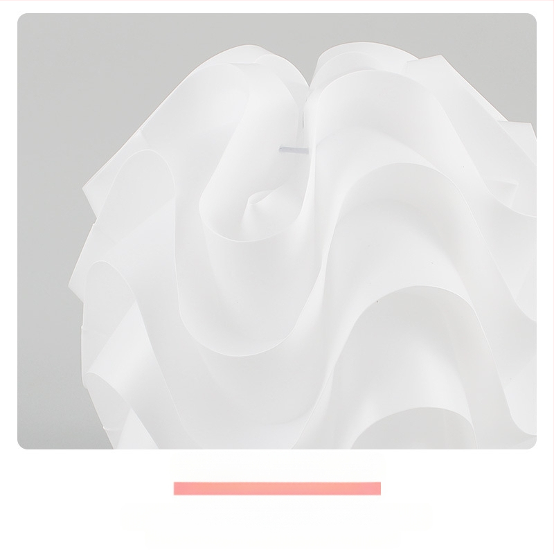 Pp Wave Ball Lampshade Cafe Restaurant Lihtne loominguline ümmargune lühter Magamistoa lambivarjuga põrandalamp hulgimüük