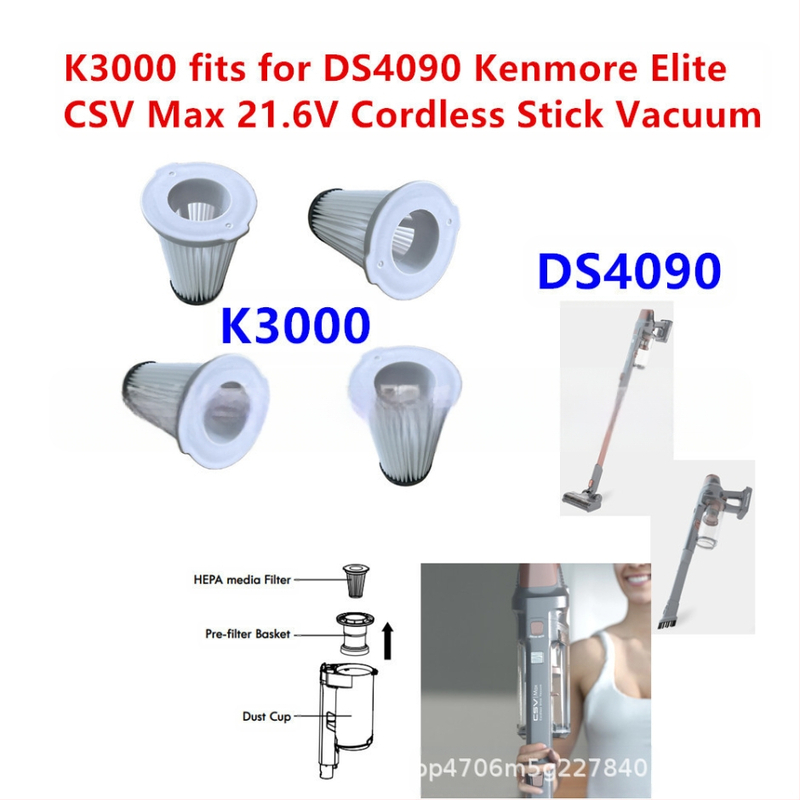 Kenmore DS4090 kézi porszívó tartozékaihoz igazítva Hapa szűrőbetét K3000 szűrő