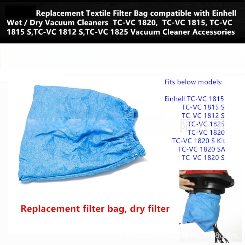 Anhai Einhell TC-VC 1820 Hordós Nedves-száraz porszívó tartozékaihoz alkalmas Porzsák Szövetzsák