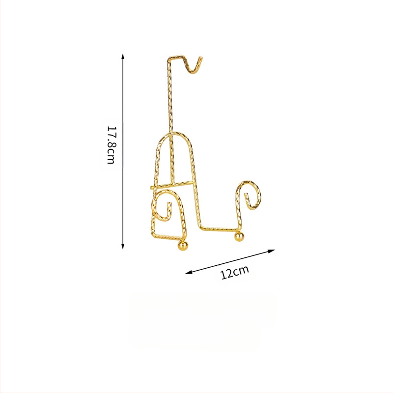 Brit stílusú retró kávéscsésze tartó, akadálymentesített luxus vas állvány, arany teáskészlet tartó, lefolyó, egyszörös csésze- és csészealjtartó