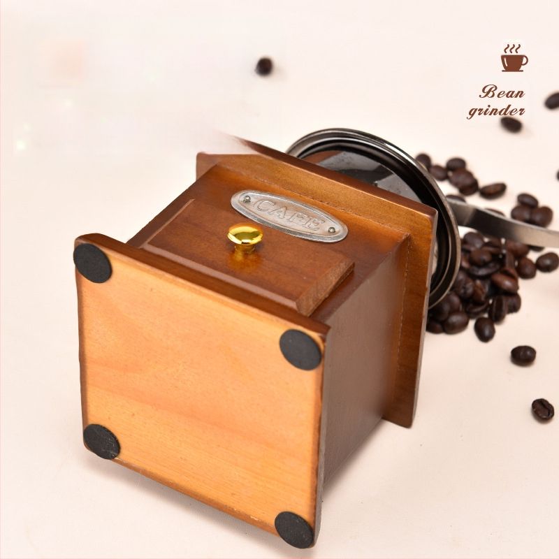 Piiriülene käsitsi väntatav kohviveski Retro miniveski kohviveski kuuma kohviku kaunistuste jaoks