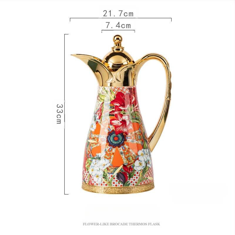 Gėlės, tokios kaip brokato termosas, didelės talpos buitinis termosas, karšto vandens virdulys, stiklinis termosas, troškinys, arbatinukas, didmeninė prekyba