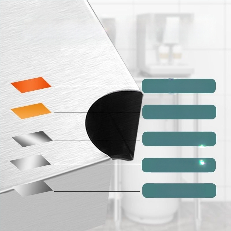 Összecsukható, vastagított rozsdamentes acél fali akasztós konyhai egyszerű fali asztallap egyrétegű lyukasztó polc