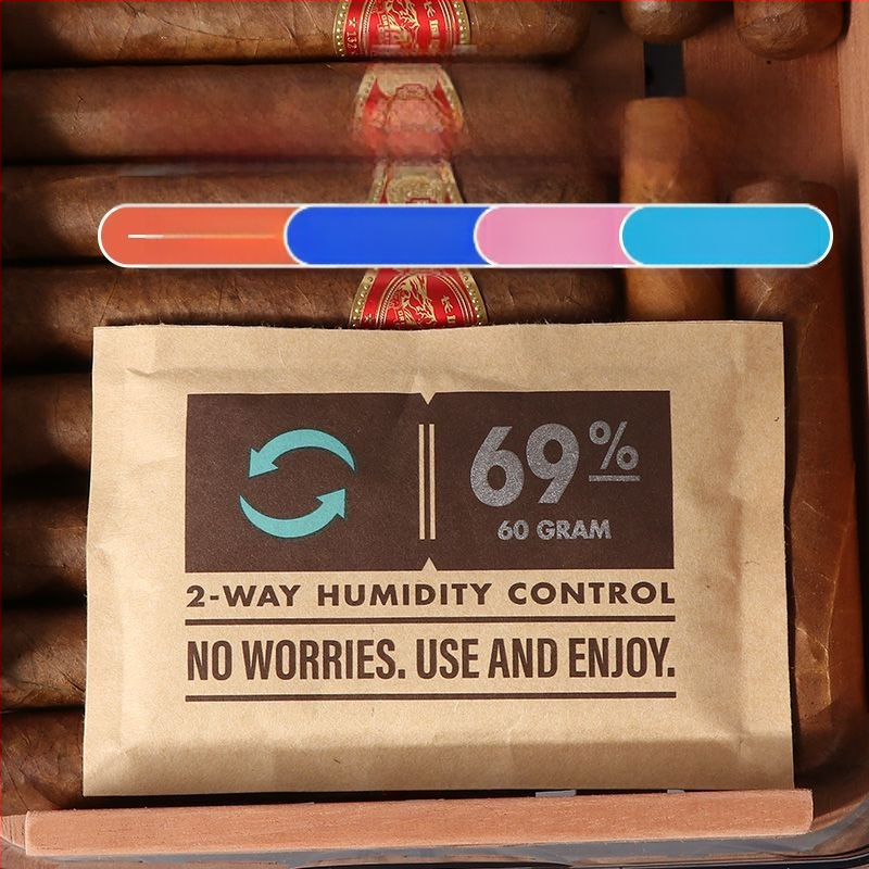 Vislabāk pārdotais ārzemju mitrinošais maisiņš, vienkārša mitrumizturīga un pastāvīga mitruma cigāru tabakas lapa, kompakta un pārnēsājama pavadošā soma dāvanai