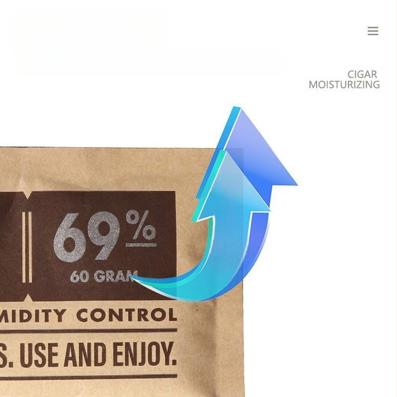 Vislabāk pārdotais ārzemju mitrinošais maisiņš, vienkārša mitrumizturīga un pastāvīga mitruma cigāru tabakas lapa, kompakta un pārnēsājama pavadošā soma dāvanai