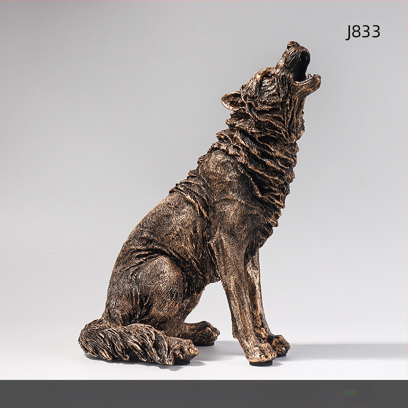 Európai stílusú otthoni gyanta utánzás üvöltő gyanta díszek nappali iroda kültéri kert táj dekoráció kézművesség