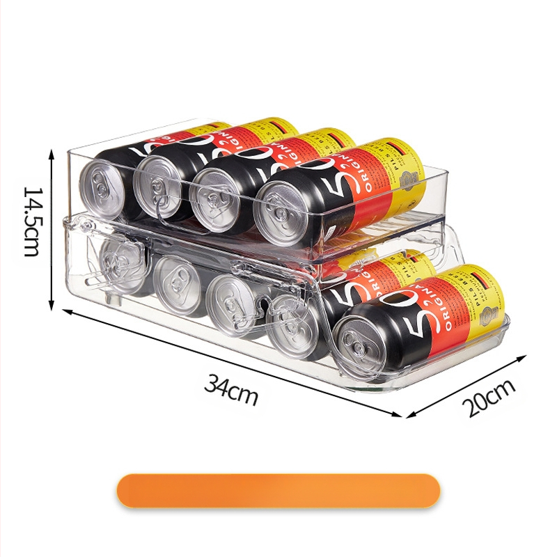 Dvisluoksnė reguliuojama naminių gyvūnėlių gėrimų laikymo dėžė šaldytuvui, stumdoma, riedanti, maisto virtuvė, plastikinė, šviežumą išlaikanti, sulankstoma saugykla